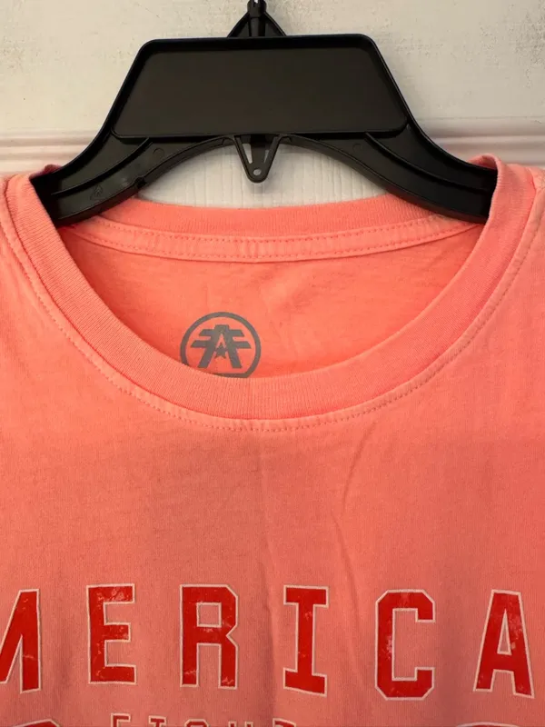American Fighter Brimley Women's Coral Peach Graphic Cotton Tee Size XS - Image 10