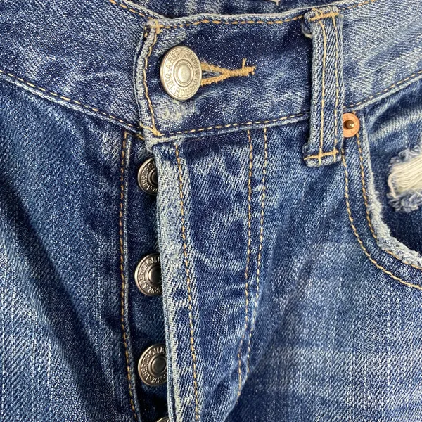 Abercrombie Dark Wash Distressed Button‎ Fly Mom Denim Jeans Womens Size 4/27 - Image 8