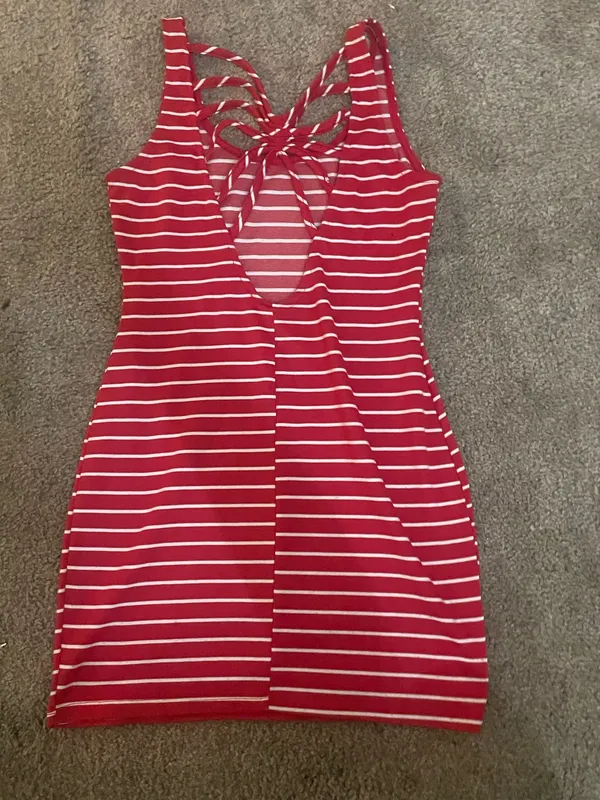 Summer mini dress Red Size L - Image 7