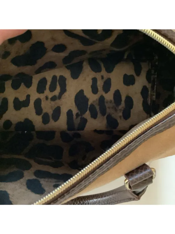 Victoria’s Secret Faux Suede Tan Handbag Purses Vintage (Dream Angel Desire)Used - Image 6