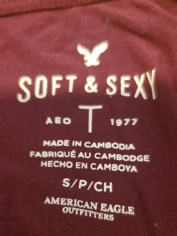 American Eagle Outfitters Women’s Short Sleeve Tee - Plum - Image 2