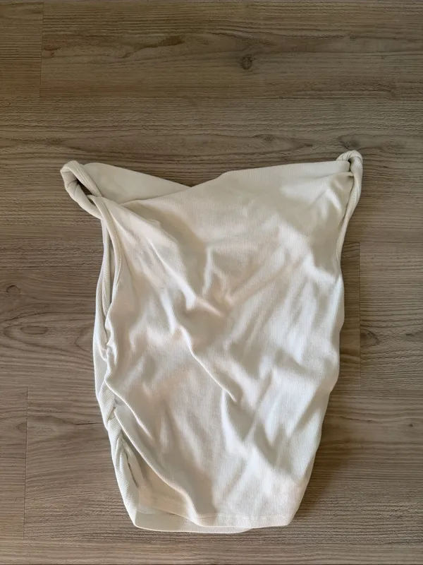 Beige Botany Twist Strap Tank Top Size L - Image 3