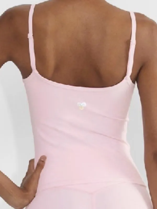 Aritzia Golden Butter Light Pink Cami Shirt Tank size XXS Villa Pink - Image 2