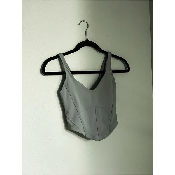 Lululemon Align Corset Tank Top Size 2 Grey Eucalyptus - Image 2