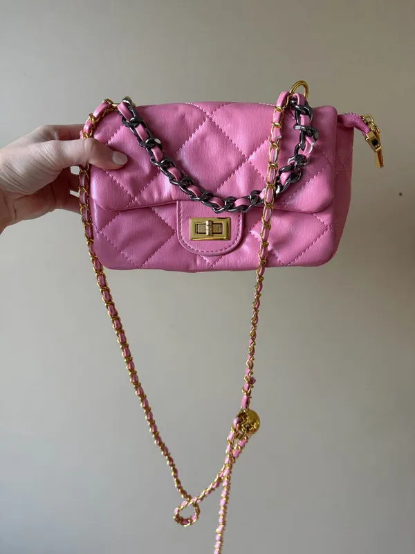 Pink Lily Pink Quilted Purse - Image 3