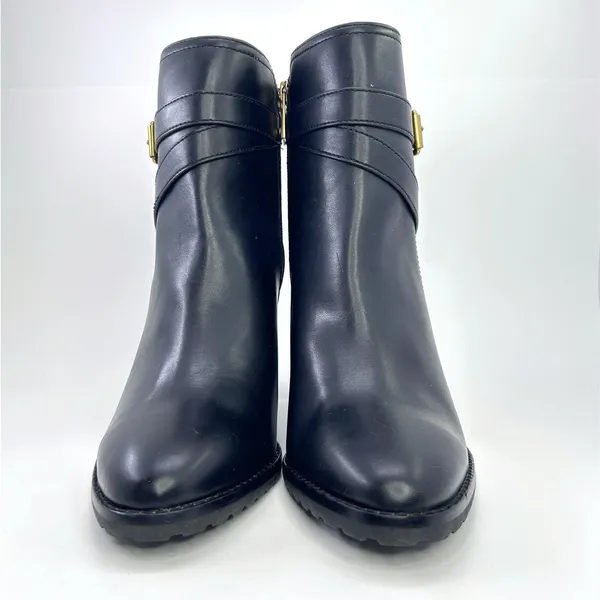 Giani Bernini Ninha Booties Size 10 Black Block Heel Buckle Dress Boots NWOB - Image 5