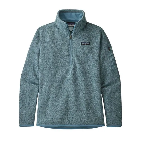 ✨Patagonia Women's Better Sz Medium Sweater 1/4 Zip Fleece Berlin Blue✨ - Image 6