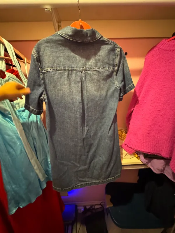 Madewell Denim Dress Button Front - Image 3