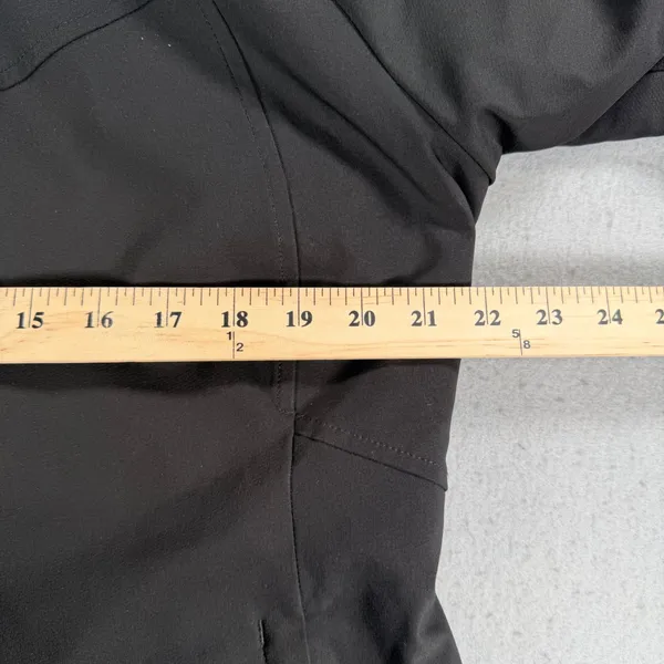 Y2k The North Face Womens XL Black Softshell Fleece Lined Hooded Jacket - Image 5