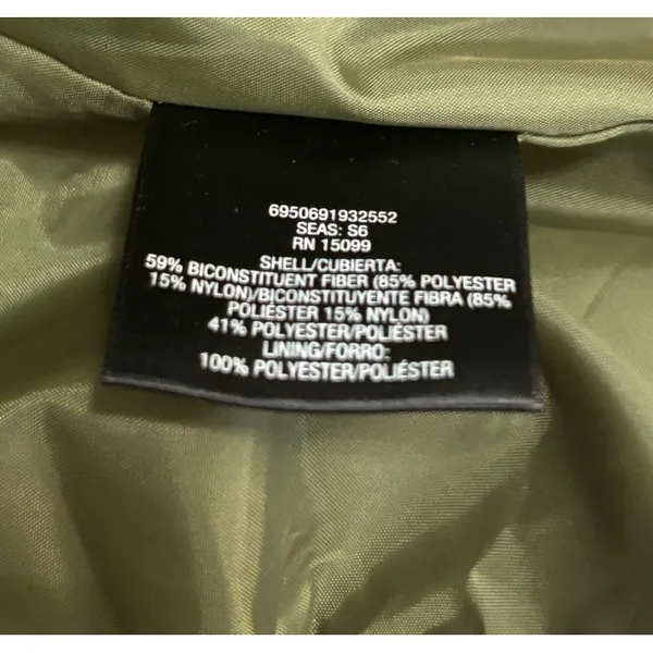 Metaphor NWT Women's Belted Trench Coat Olive‎ Green Sz XL Minimalist Neutral Utility - Image 8
