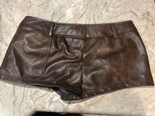 Amazon Never Worn Micro Leather Shorts - Image 3