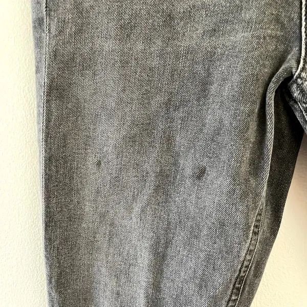 Agolde Jeans Womens 26 Washed Black High Rise Stretch Stretchy Button Fly - Image 6