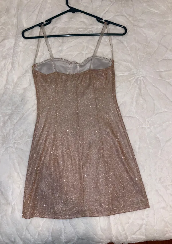 Sparkly Mini Party Dress Size XS - Image 6
