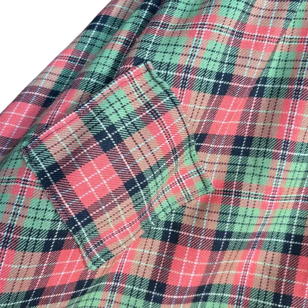 Retrolicious Orange Plaid Fit Flare Dress Small Pinup Retro Mod Rockabilly - Image 5