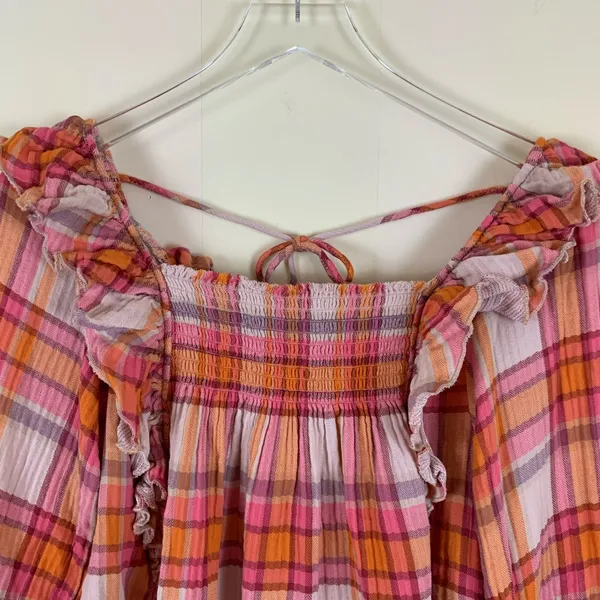 Free People Siena Plaid Pullover Top - Image 4