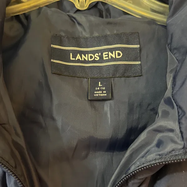 Lands End Down Puffer Quilted Vest - Image 2