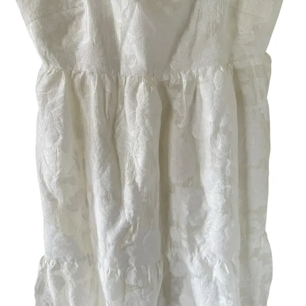 Amanda Uprichard Mitzi Tiered Midi Dress in White - Image 7