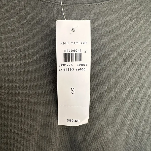 Anne Taylor Olive Green Long Sleeve Womens Shirt - Image 3