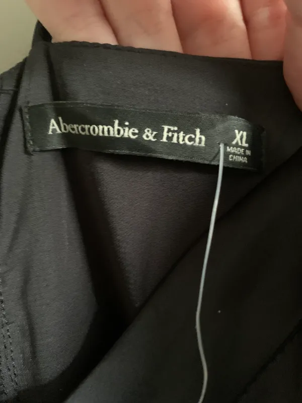 Abercrombie Black Satin Dress - Image 5