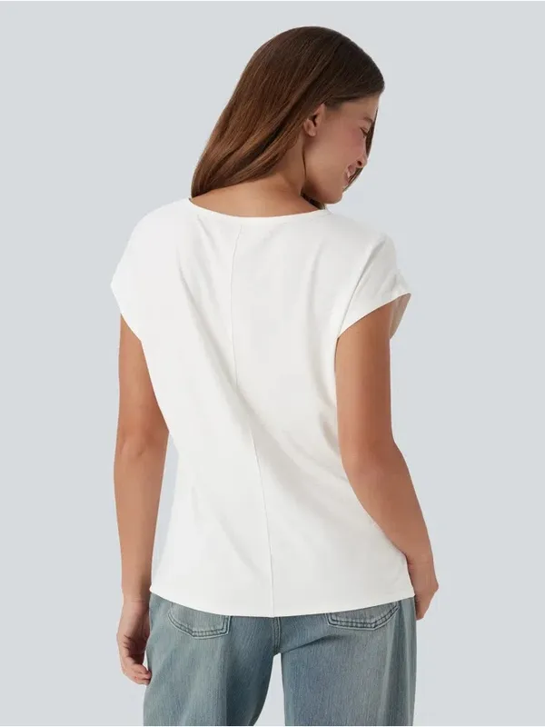 HALARA V Neck Short Sleeve Casual T-Shirt | M - Image 2
