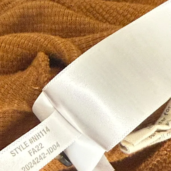 Madewell Lantern Sleeve Crepe‎ Textured Knit Cardigan Womens XXS Sweater Flower - Image 8