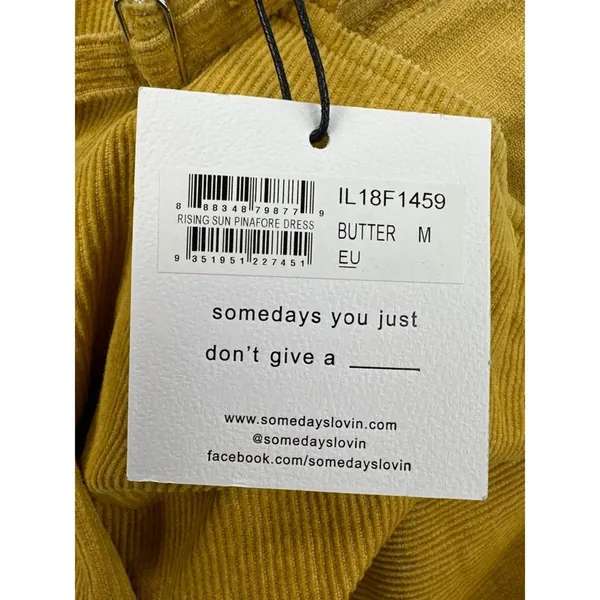 Some Days Lovin - Rising Sun Pinafore Dress in Butter Yellow - Image 3