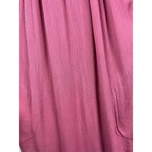 Free People Purple Pink Cold Shoulder‎ Floral Lace Sleeve Gauze Mini Dress - Image 7