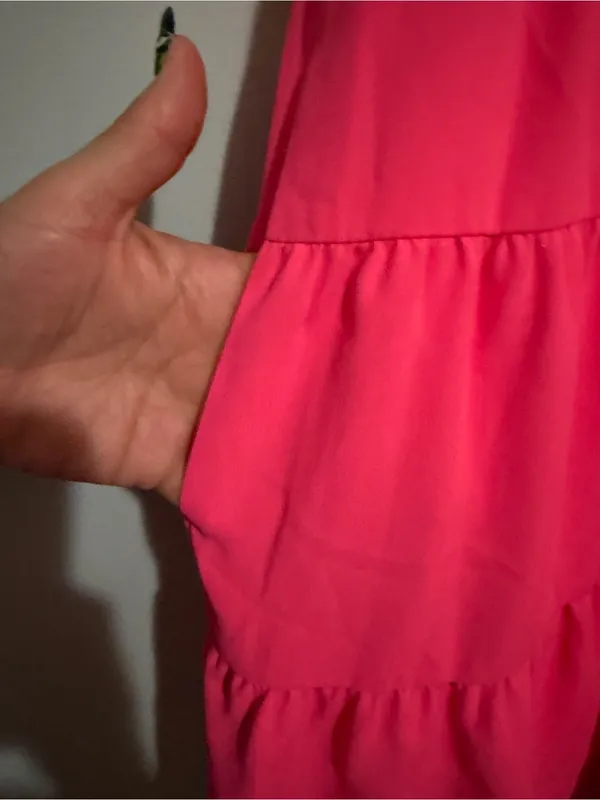 Amanda Uprichard Pruitt Dress in Pink Lacquer- Small - Image 7