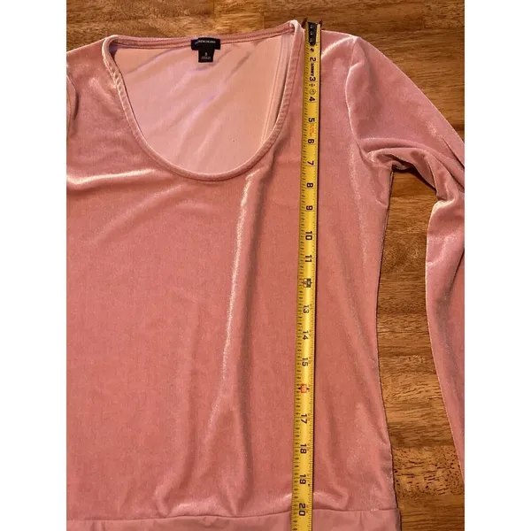 J CREW Stretch Pink Velvet‎ Bodysuit Womens Small Balletcore Preppy - Image 7