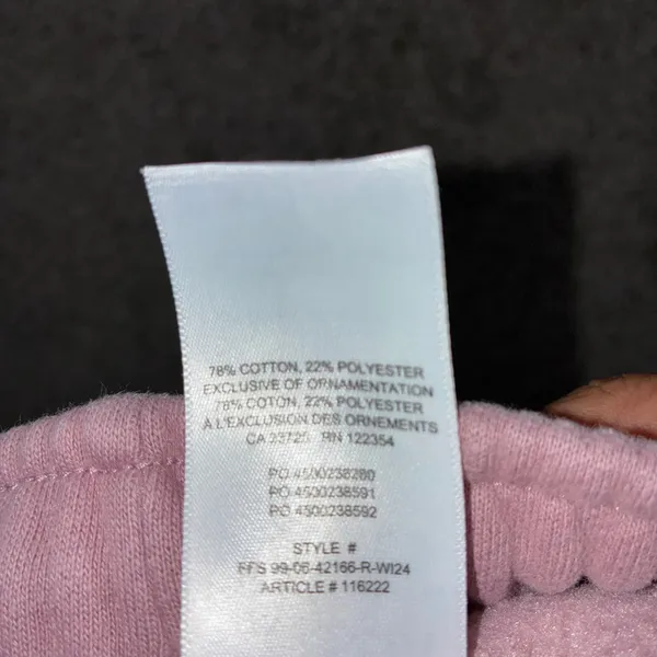 Aritzia Tna Mega Fit Cargo Joggers Women M Cozy Sweatfleece Pink Oversized Baggy - Image 9