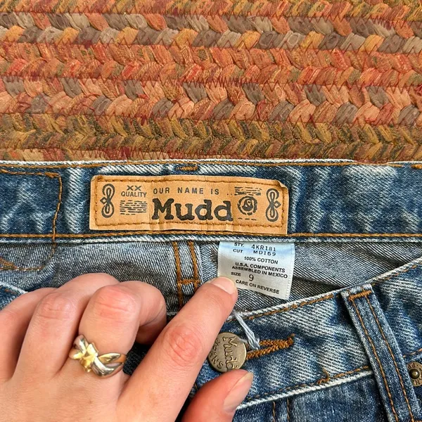 VINTAGE MUDD BOHO WESTERN EXTRA FLARE JEANS - Image 2