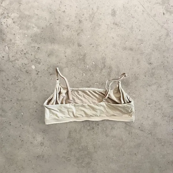 target auden tan & cream nursing sleek comfy/lounge bra - Image 2