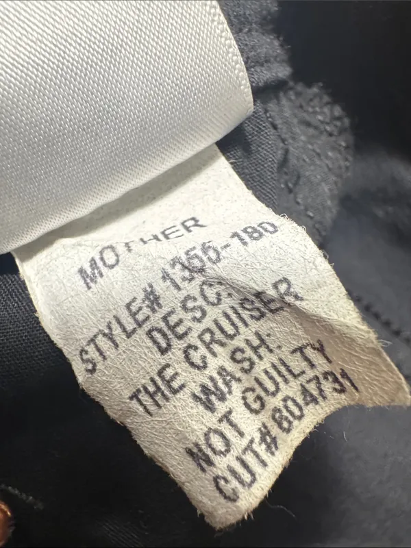 Mother Denim The Cruiser Flare Black Denim Jeans In Not Guilty 26 - Image 7