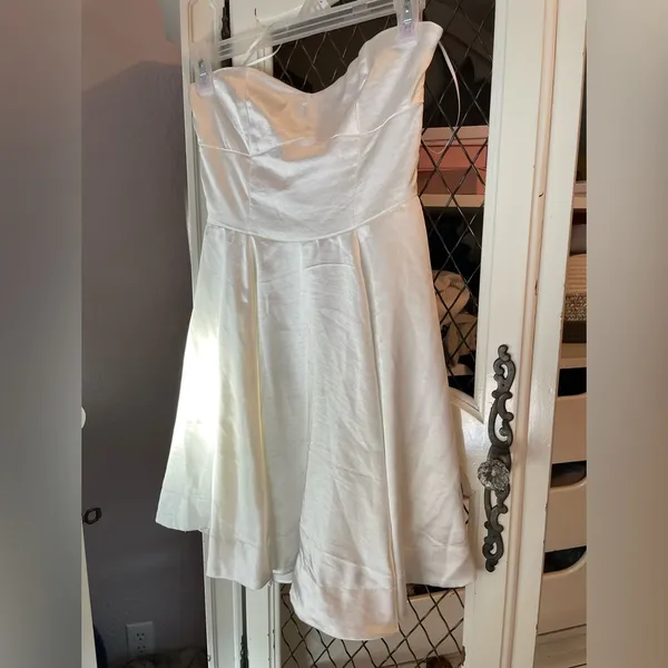 Altard State White satin mini dress women’s size XS🤍✨ - Image 5