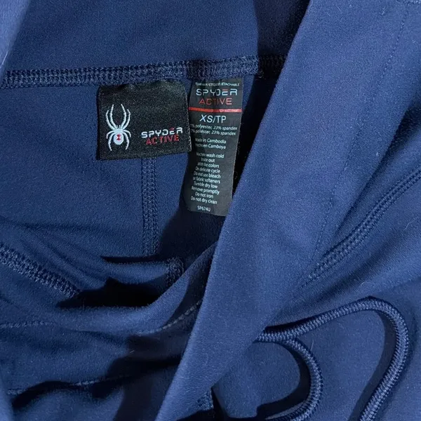 Spyder Athletic Drawstring Stretch Joggers Blue Active Athleisure Size XS - Image 3