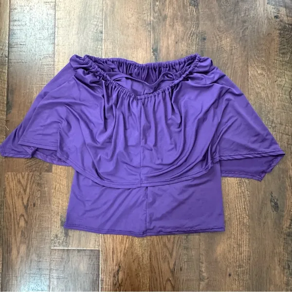 DREAGAL purple shawl top, size XL - Image 3