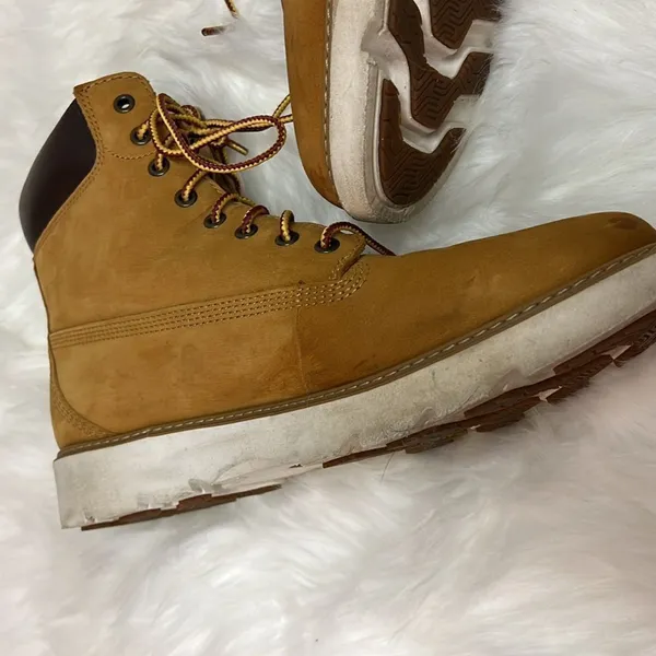 Keeley Field Timberland Lace‎ Up Wheat Nubuck Boots A18 - Image 9