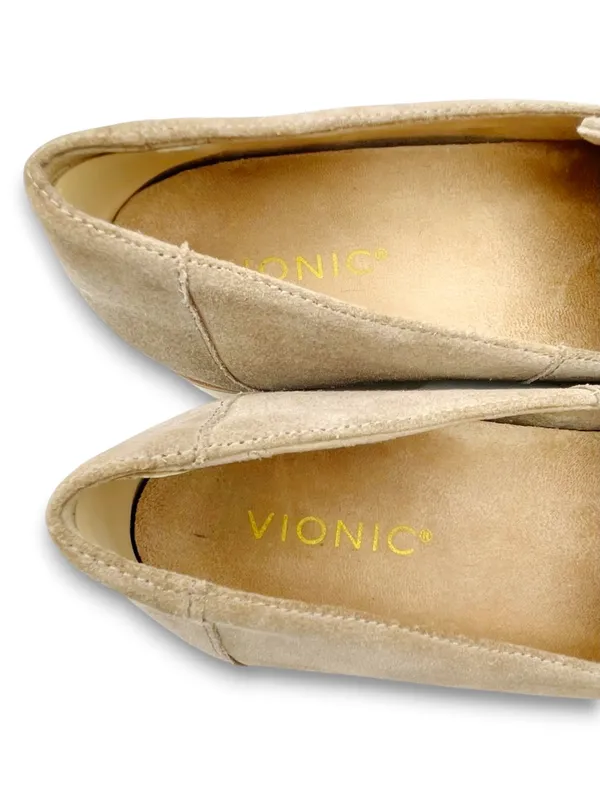 Vionic Kensley Loafers Women’s Size 7.5 Taupe Suede Lug Sole Comfort Shoes - Image 13