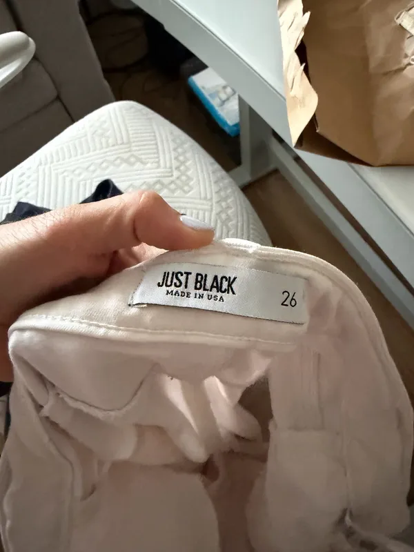 Just Black Denim White Skinny Jeans - Image 3