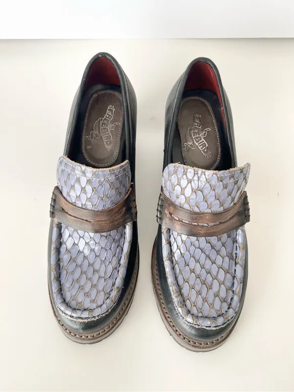 Freebird by Steven Bristol leather chunky Loafers 7 - Image 5