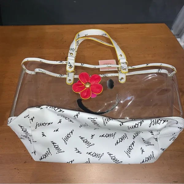 Juicy Couture Transparent PVC Beach Tote Bag - Image 2