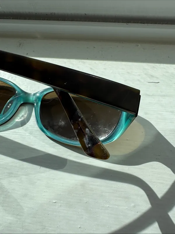 kate spade Tortoiseshell Frame Sunglasses with Dark Green Lenses - Image 10