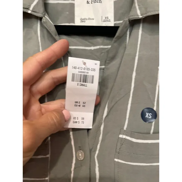 Abercrombie & Fitch boyfriend button-down shirt extra small - Image 3