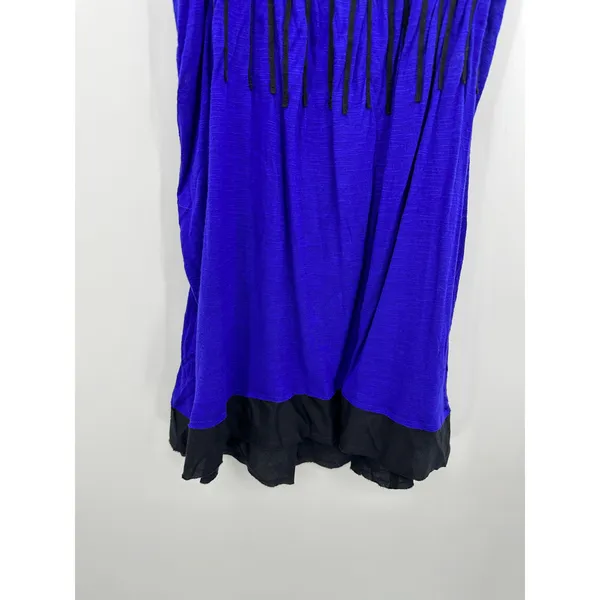 Anthropologie Ric Rac Blue Beaded Mini Dress Womens Size‎ S NWT Boho Sleeveless - Image 3