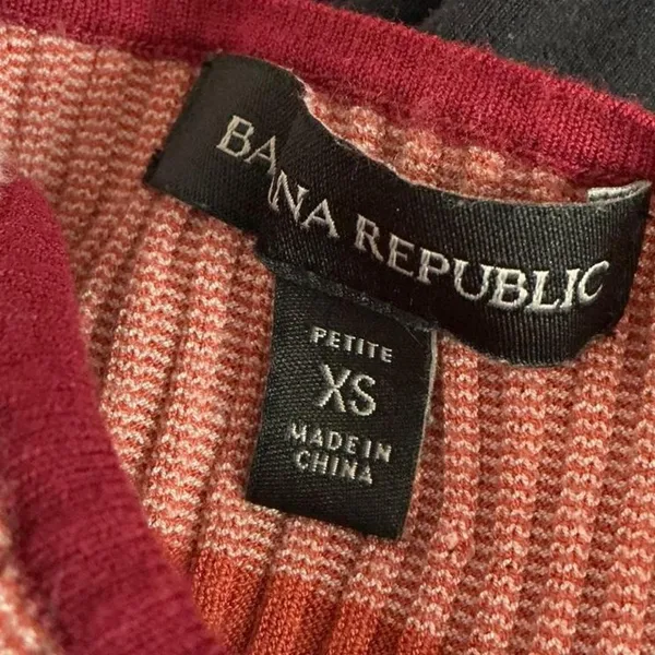 Banana Republic Petite XS Sweater Dress Striped Sleeveless‎ Bodycon - Image 4