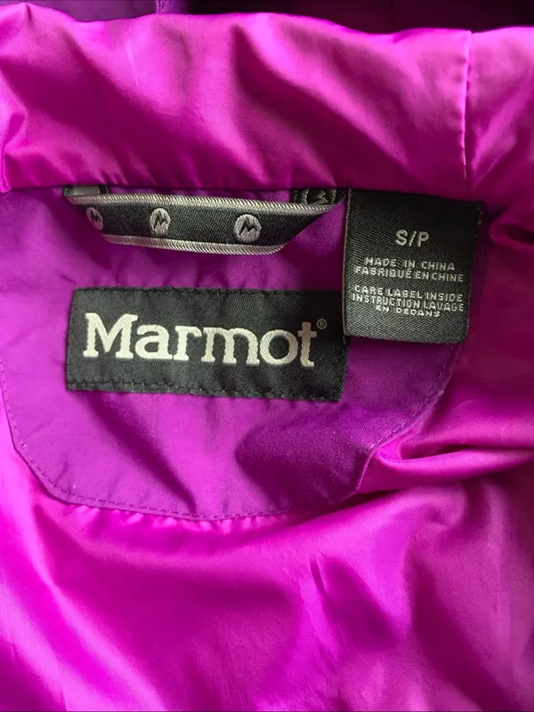 Marmot Ramble Component jacket women’s size small purple hooded jacket - Image 5