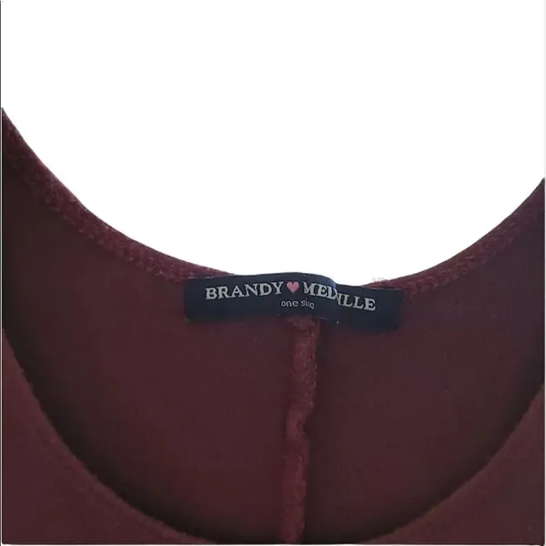 ✨ Brandy Melville Alena Swing Dress in Burgundy✨ - Image 5