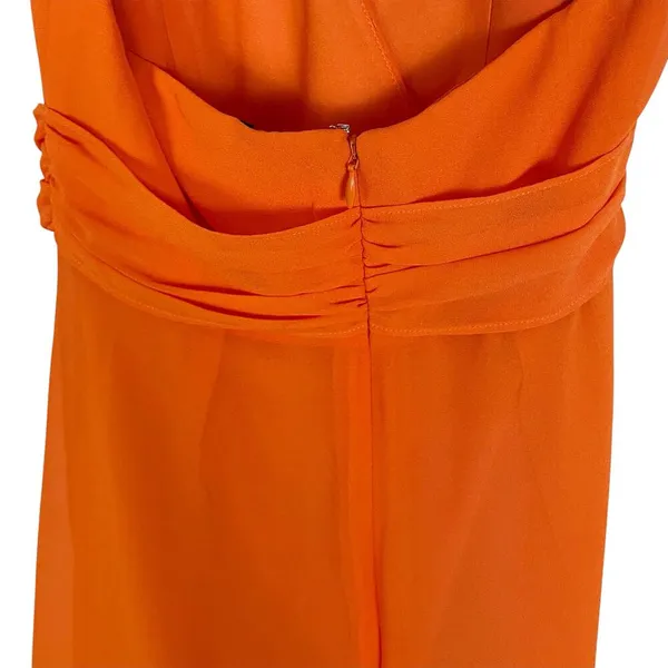 Revolve NBD Victoria Gown Halter Dress in Tangerine Orange Size XS - Image 6