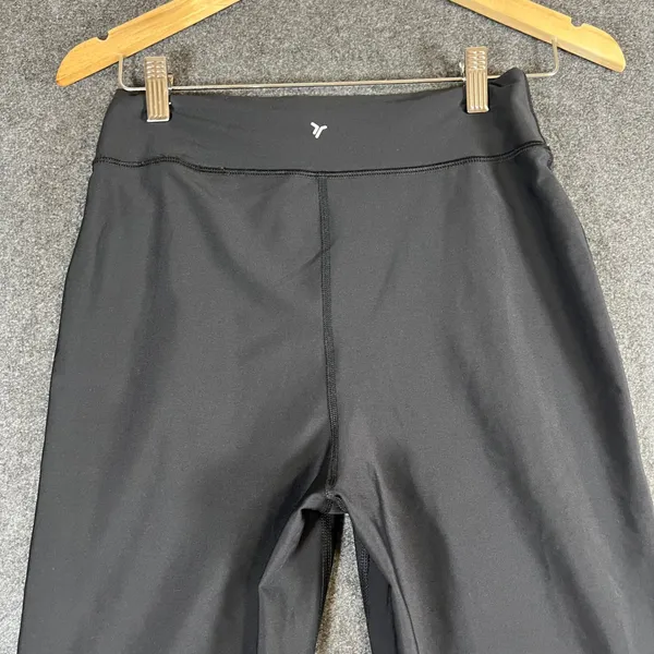 Old‎ Navy Active PowerSoft Extra High Rise Flare Leggings Black Womens Medium - Image 9