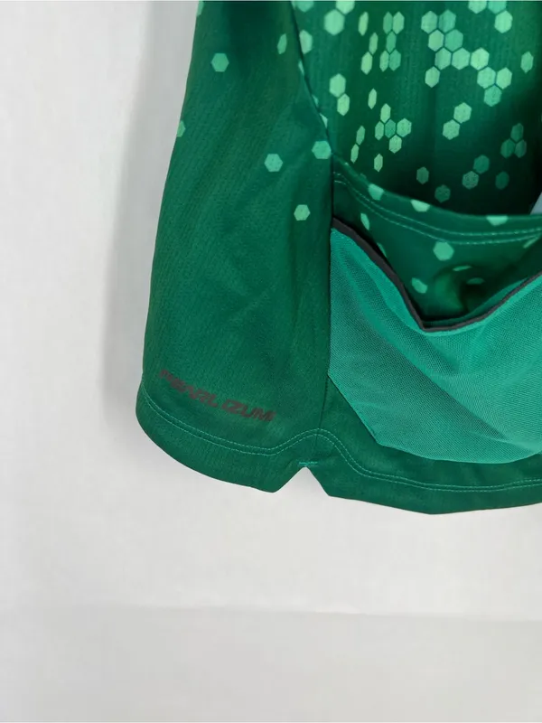 Pearl Izumi Sugar Sleeveless Cycling Jersey Green Hex Full Zip M - Image 9